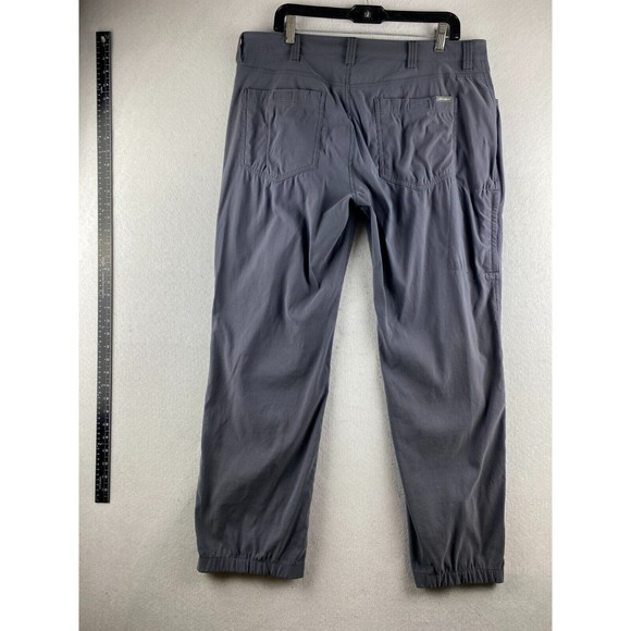 Eddie Bauer Hiking Pants Mens 36 Gray Moisture Wick Breathable Nylon Outdoor - Picture 10 of 16